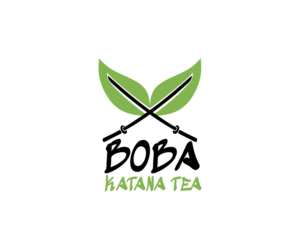 line 1= BOBA  , line 2 = KATANA TEA | Diseño de Logo por design.bb