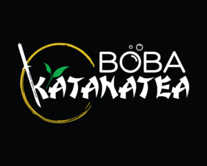 line 1= BOBA  , line 2 = KATANA TEA | Diseño de Logo por Atec