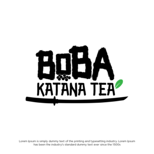 line 1= BOBA  , line 2 = KATANA TEA | Diseño de Logo por cahayafatimah