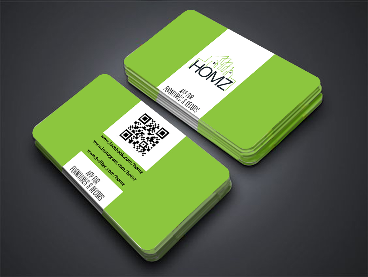 Diseño de Tarjeta de Presentación por Lijoy George para Homz app | Diseño #25174587