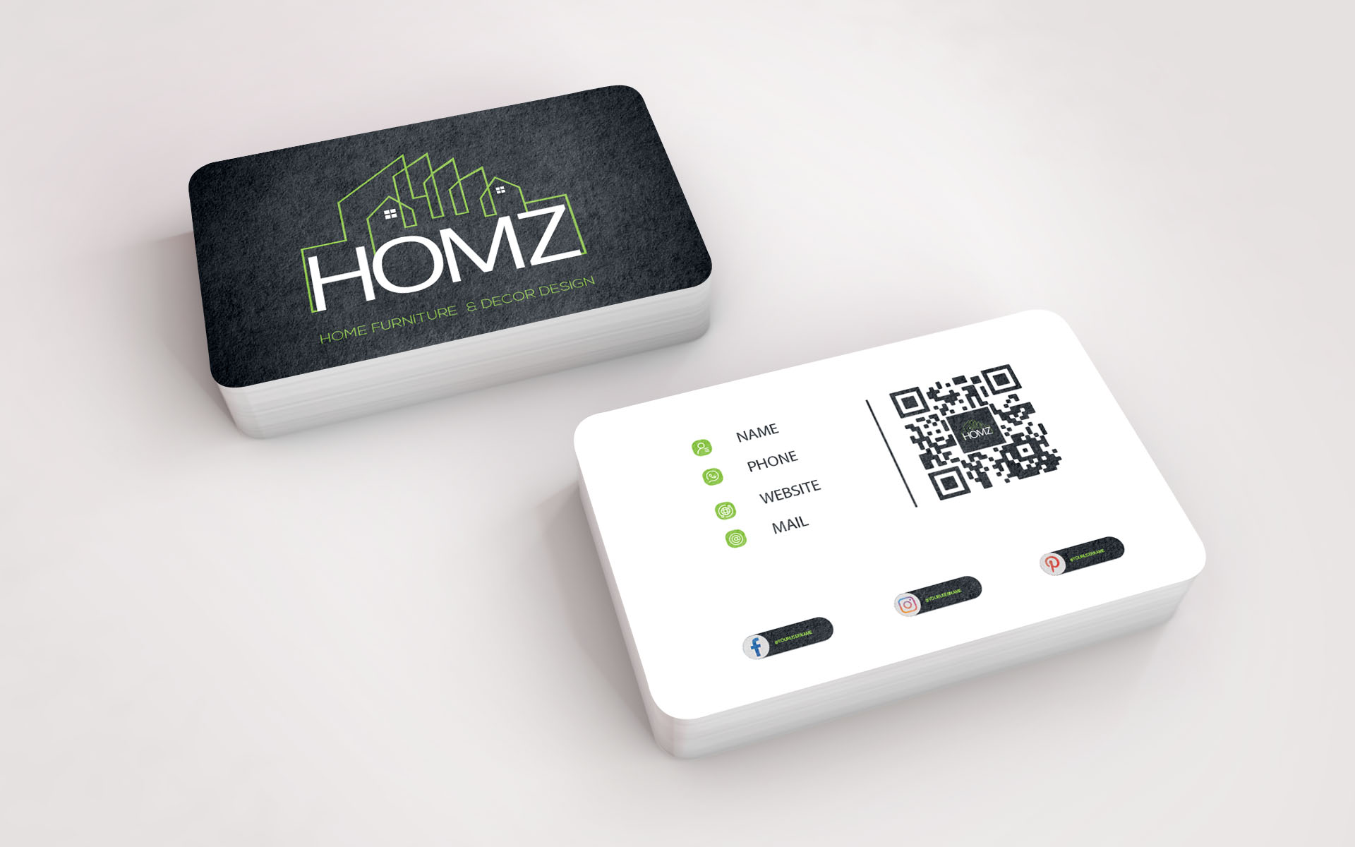 Business Card Design by Aaaron for Homz app | Design #25176859