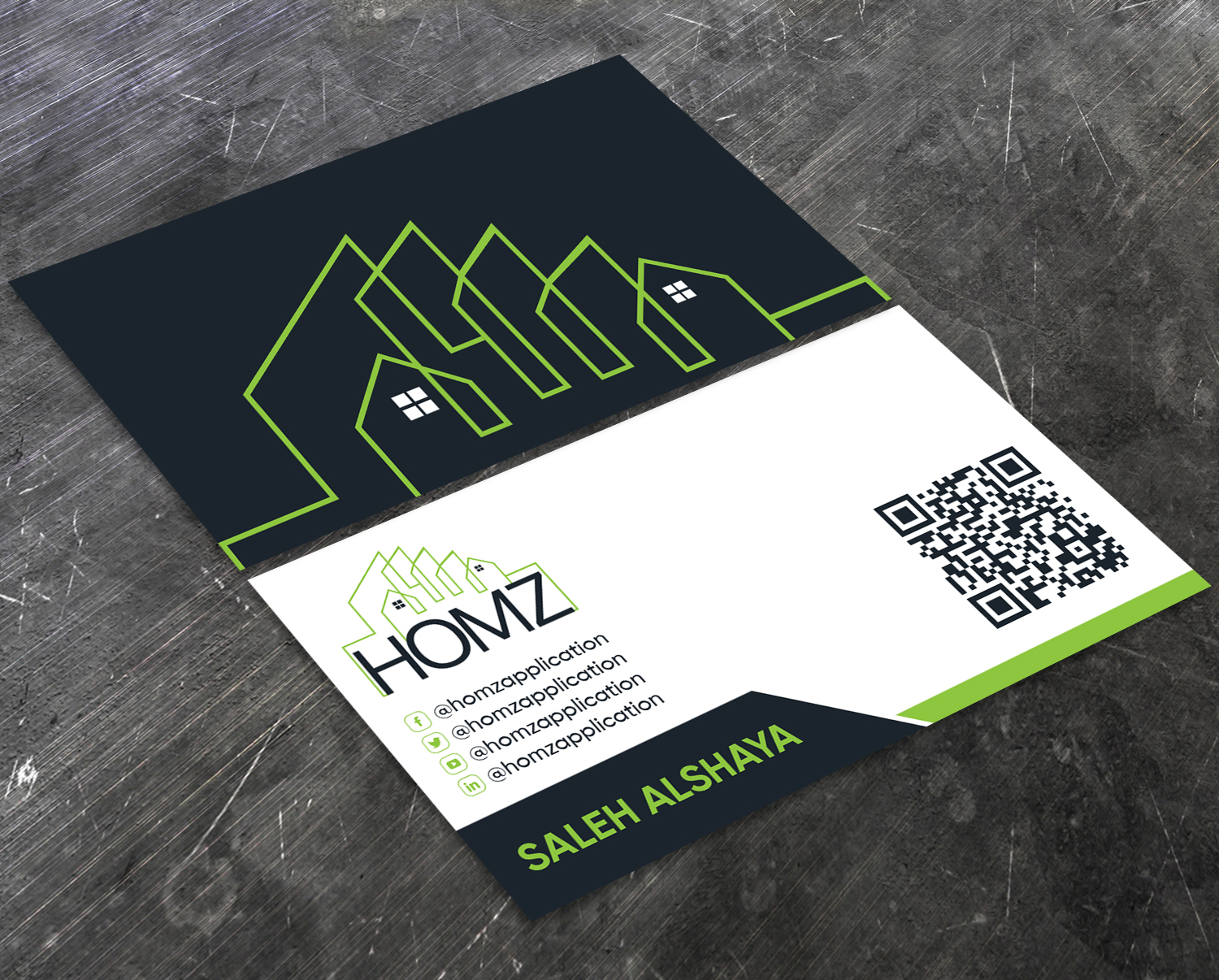 Business Card Design by Verified artistry (Design garden) for Homz app | Design #25168410