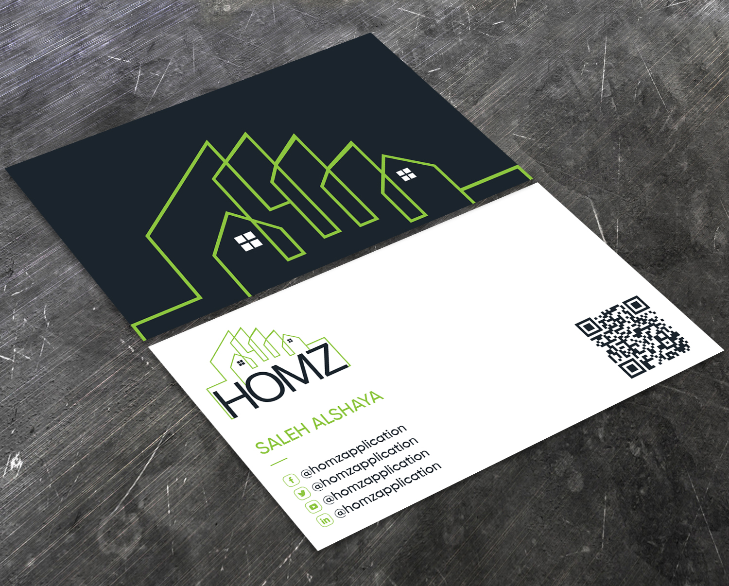 Business Card Design by Verified artistry (Design garden) for Homz app | Design #25168411