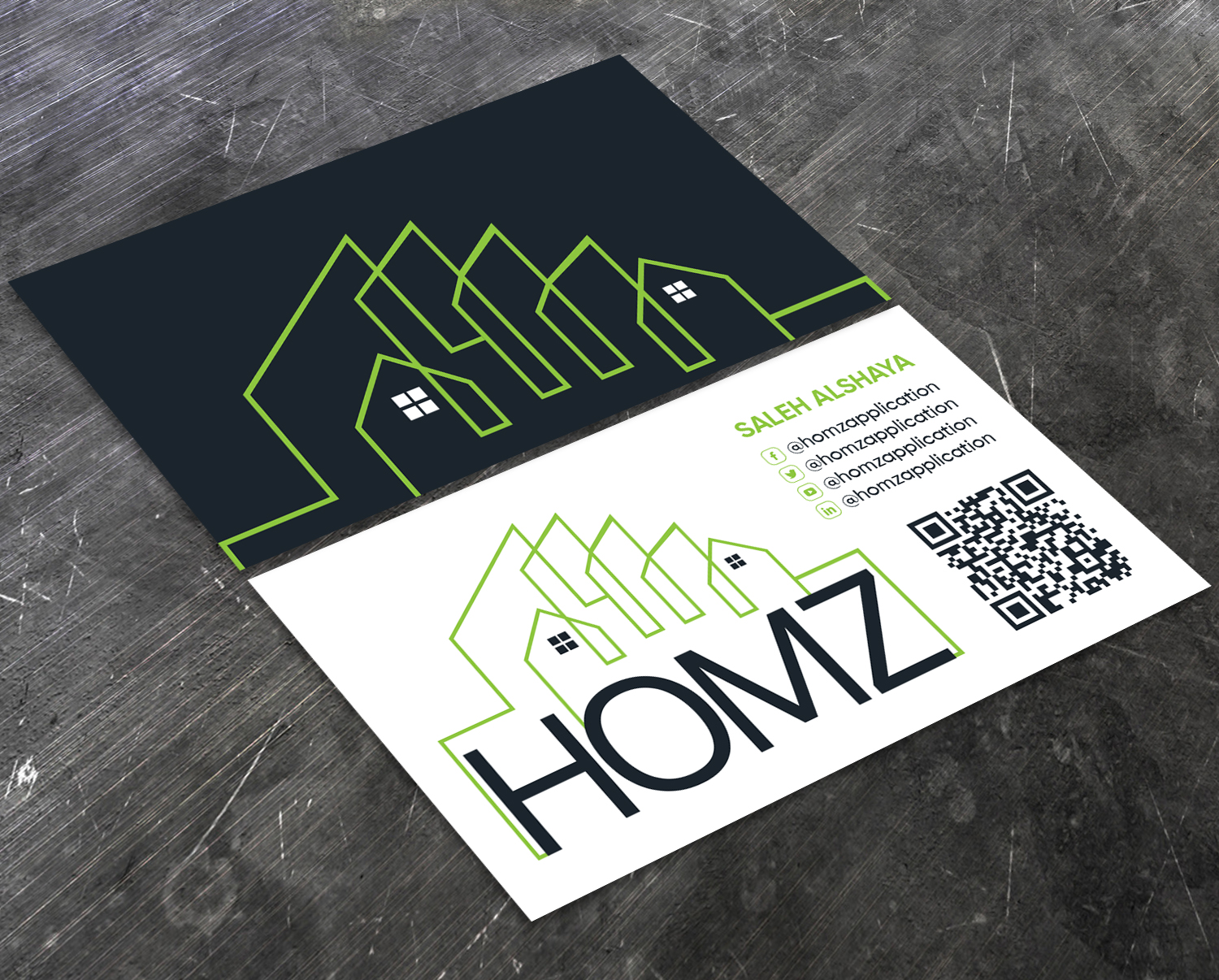 Business Card Design by Verified artistry (Design garden) for Homz app | Design #25168412