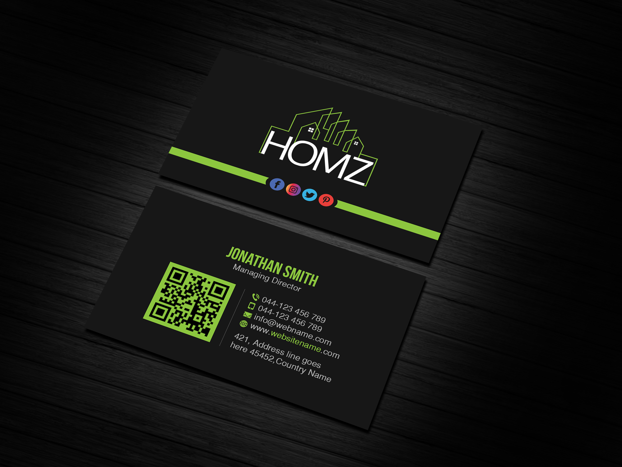 Business Card Design by Creations Box 2015 for Homz app | Design #25141580