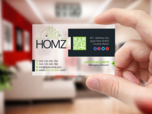 Business Card Design by Creations Box 2015 for Homz app | Design: #25148162