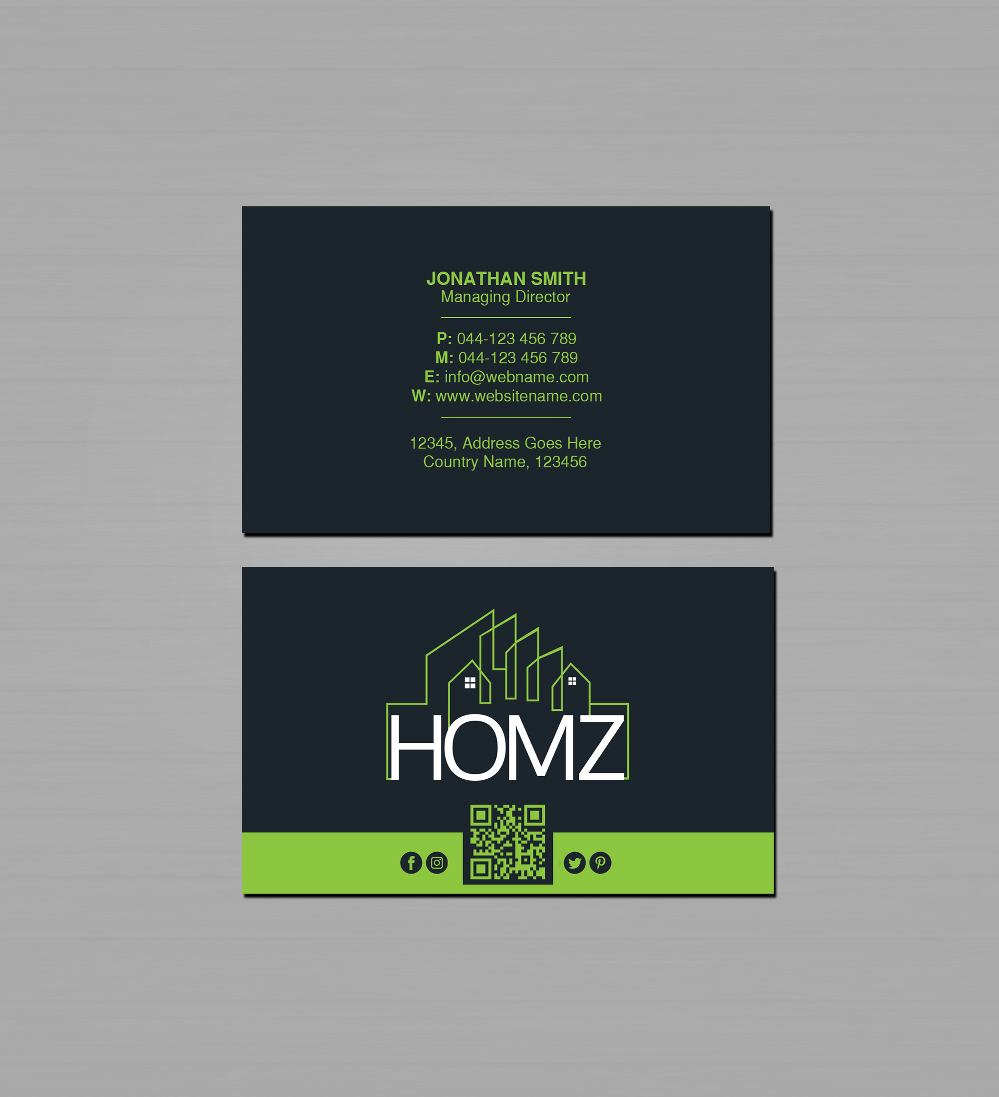 Business Card Design by Creations Box 2015 for Homz app | Design #25148163
