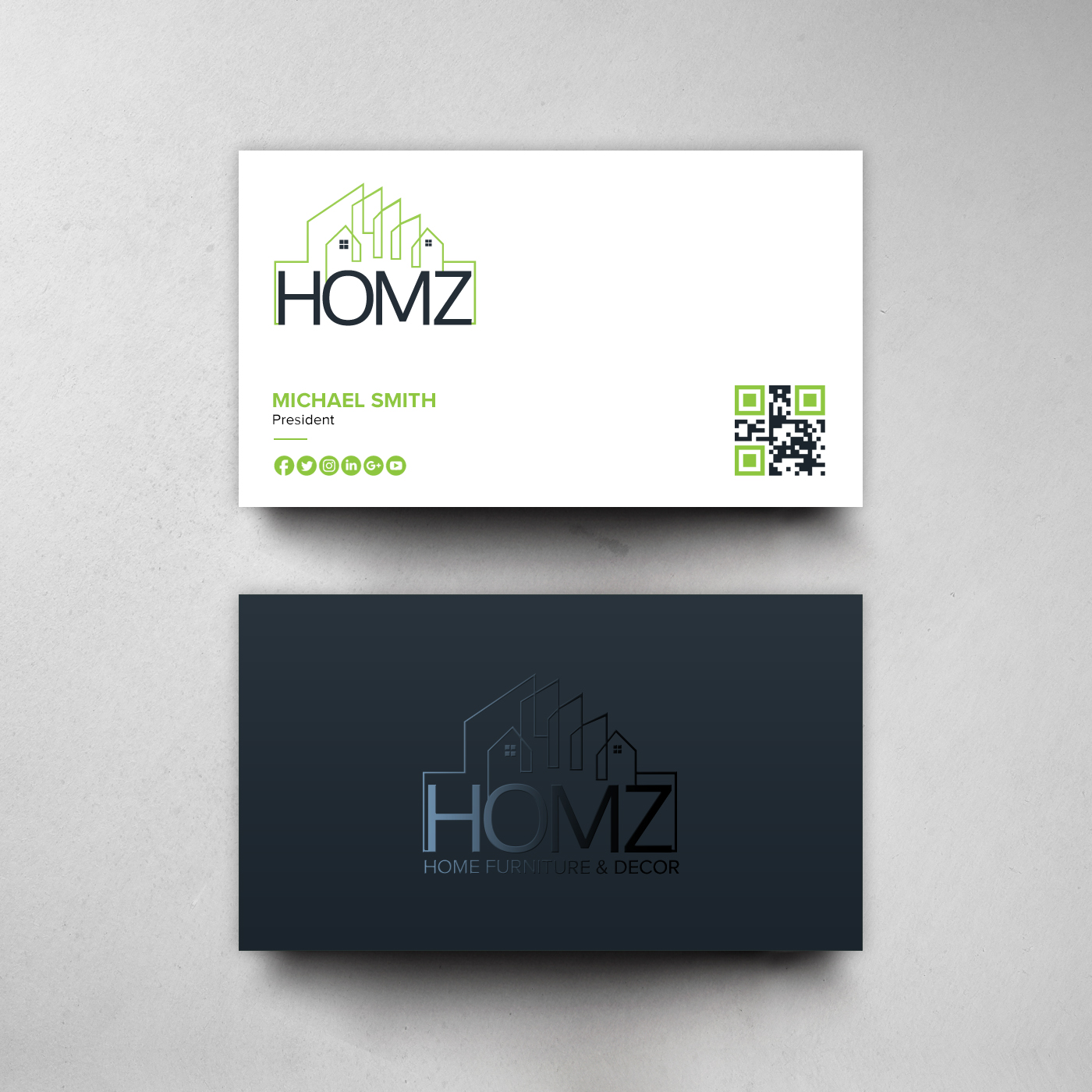 Business Card Design by chandrayaan.creative for Homz app | Design #25137157