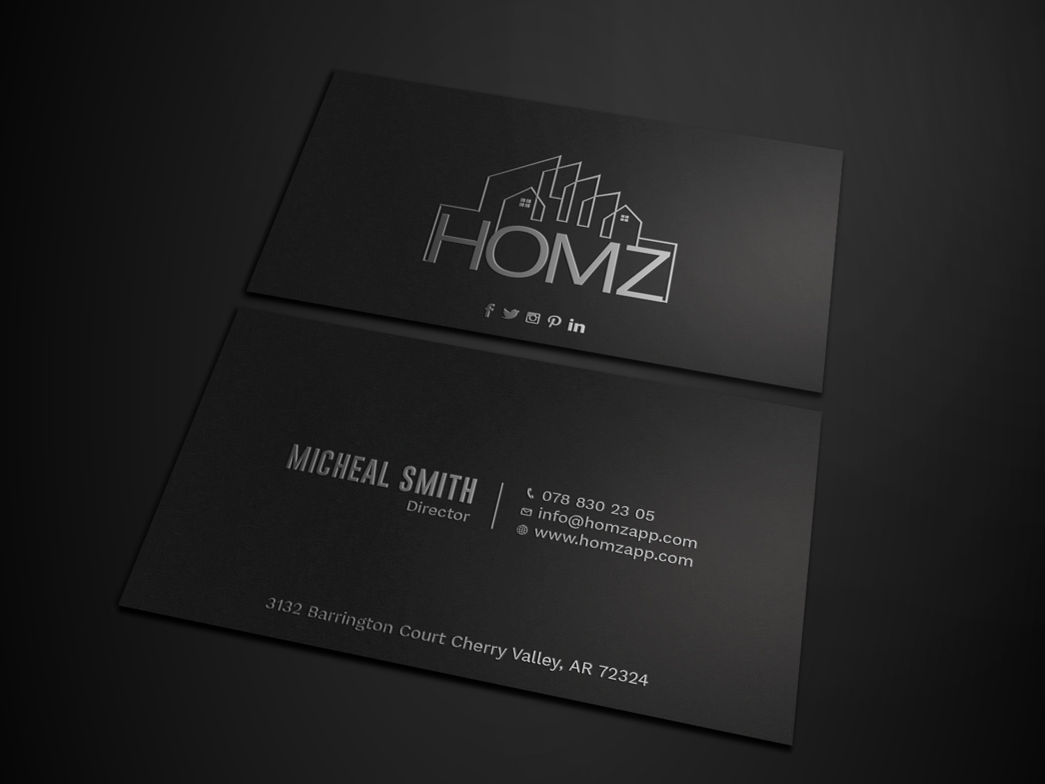 Business Card Design by Tripti Ranjan Gain for Homz app | Design #25136217