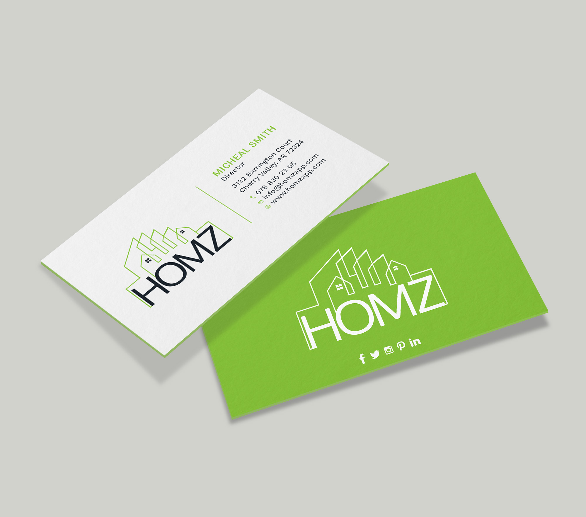 Business Card Design by Tripti Ranjan Gain for Homz app | Design #25136226