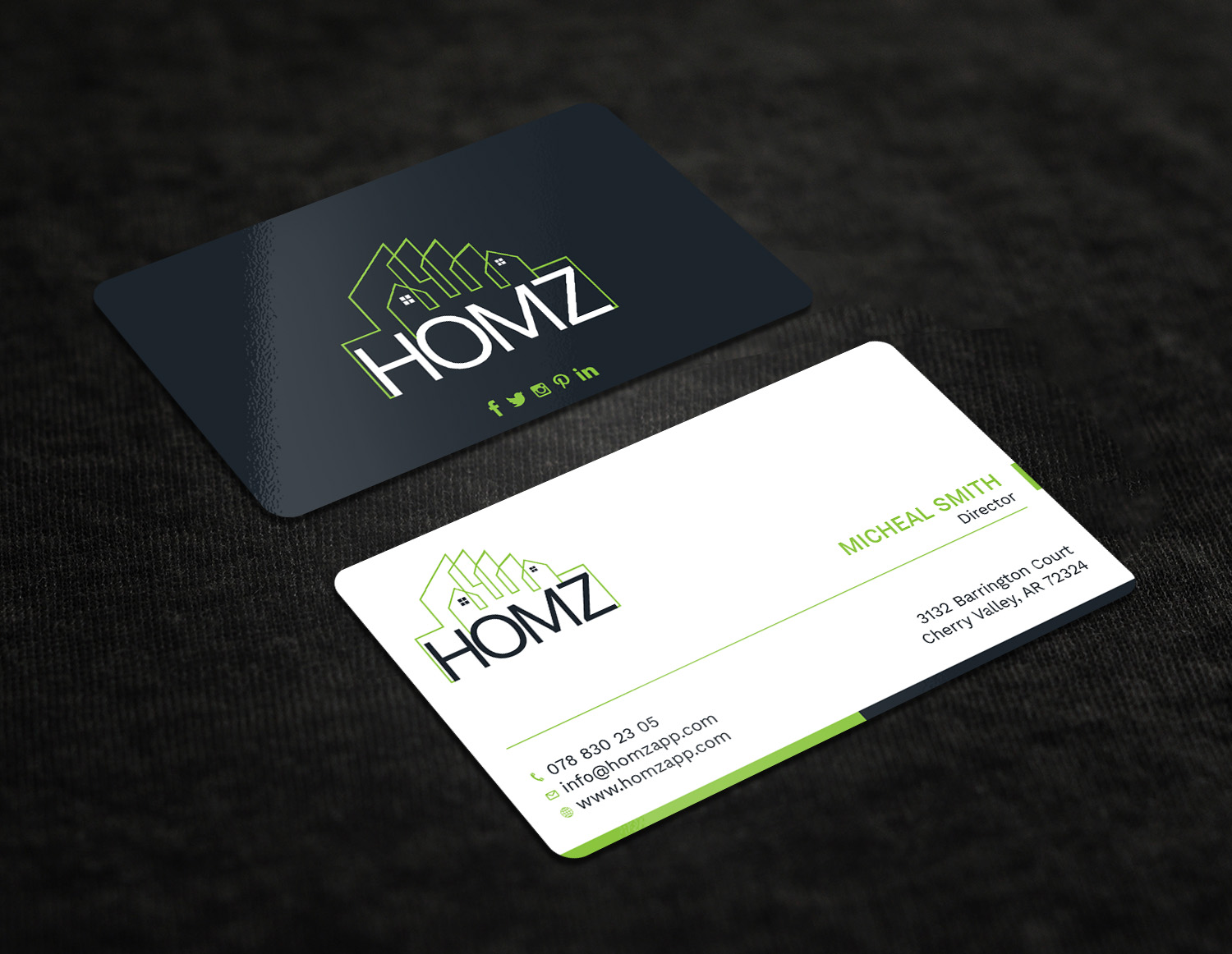 Visitenkarten-Design von Tripti Ranjan Gain für Homz app | Design #25136228