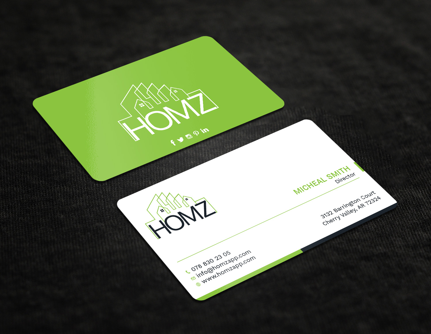 Business Card Design by Tripti Ranjan Gain for Homz app | Design #25136229