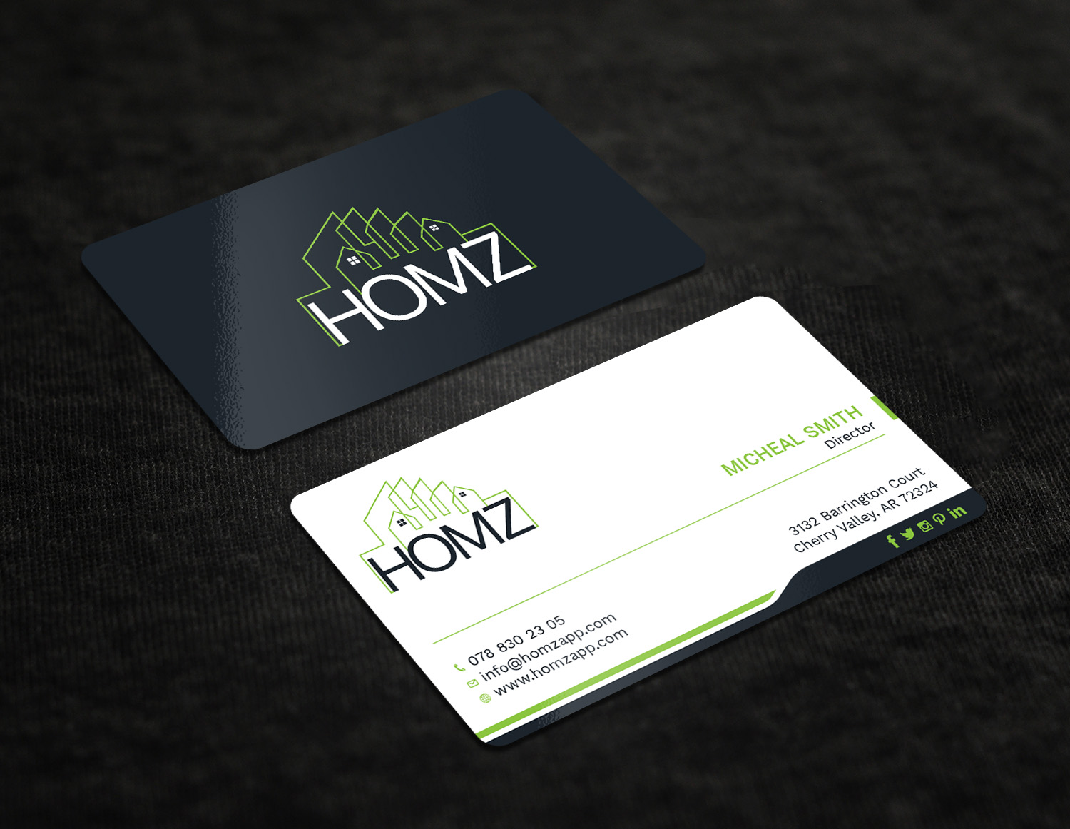 Visitenkarten-Design von Tripti Ranjan Gain für Homz app | Design #25136230