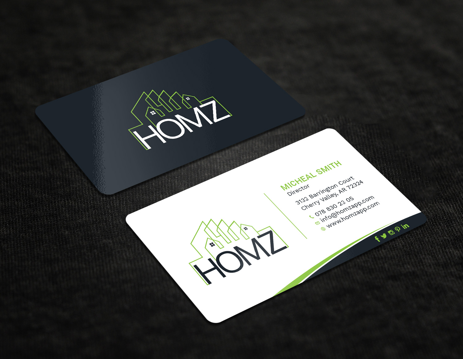 Business Card Design by Tripti Ranjan Gain for Homz app | Design #25136232