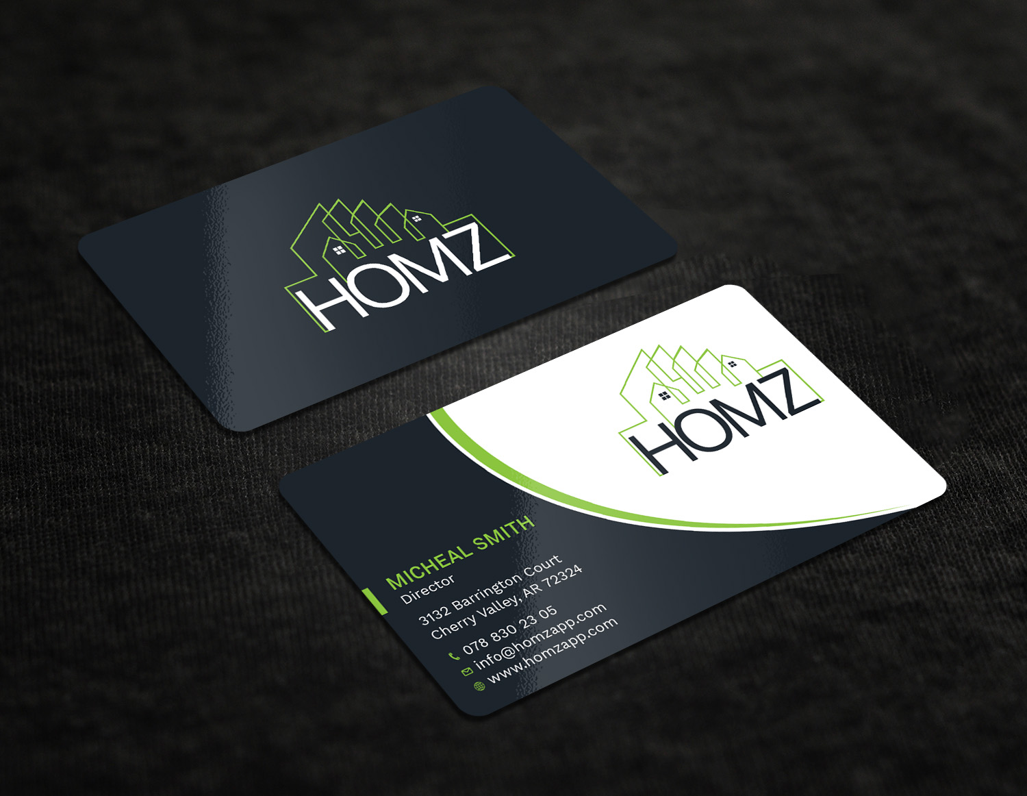 Business Card Design by Tripti Ranjan Gain for Homz app | Design #25136235