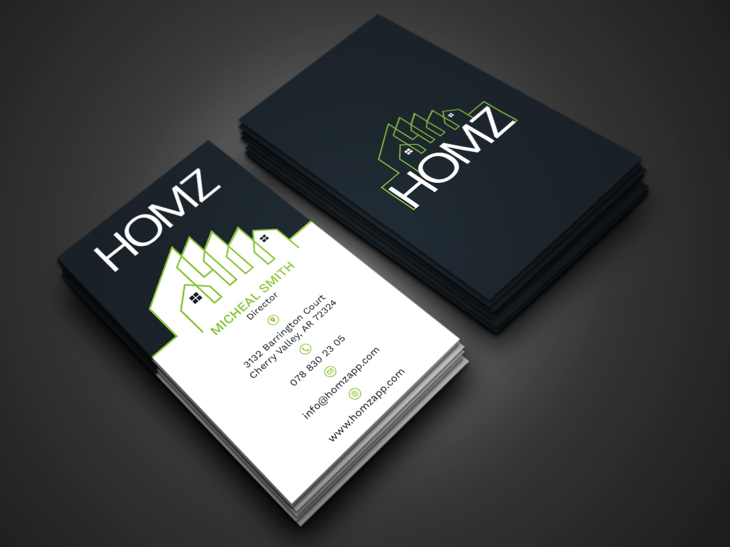 Visitenkarten-Design von Tripti Ranjan Gain für Homz app | Design #25136241