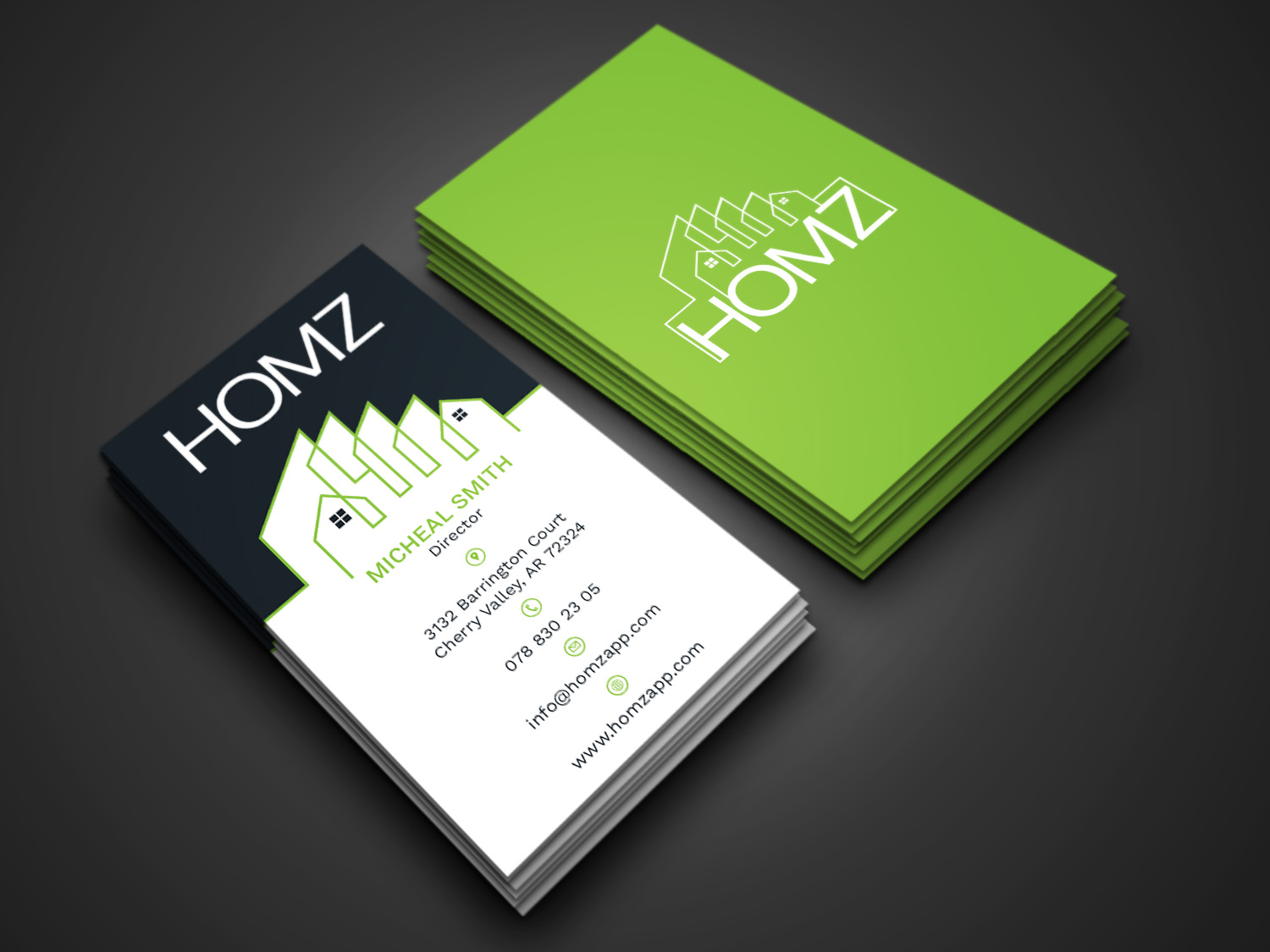 Business Card Design by Tripti Ranjan Gain for Homz app | Design #25136242