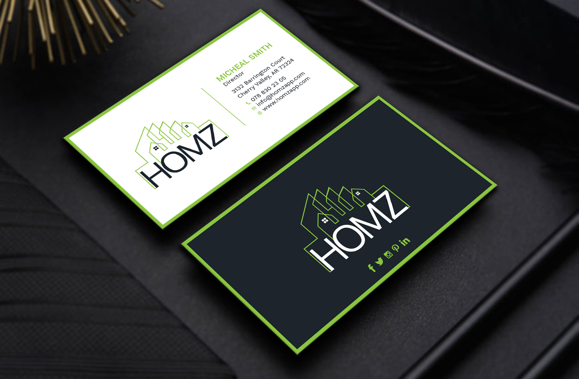 Business Card Design by Tripti Ranjan Gain for Homz app | Design #25136243