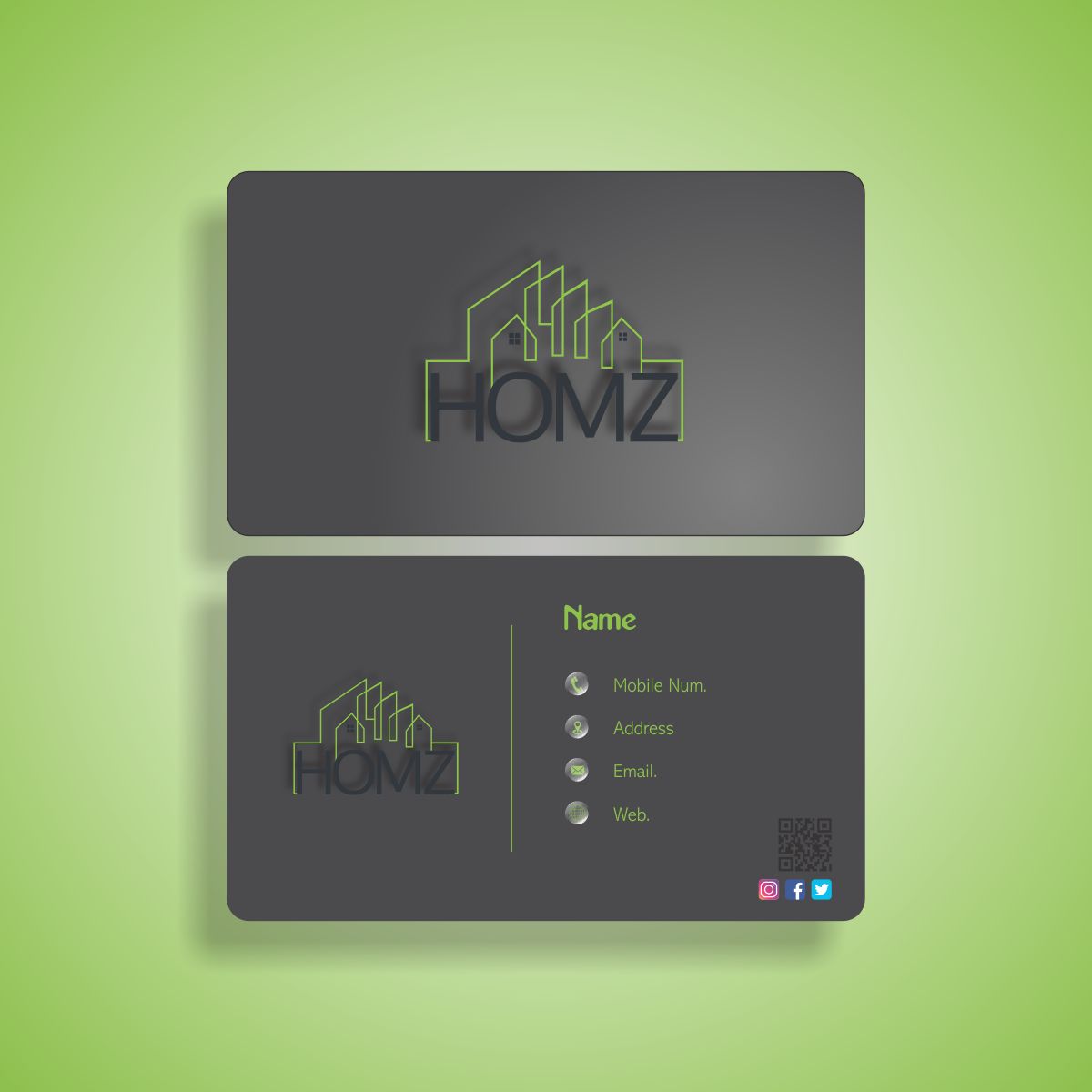 Design de Carte de Visite par Vasim Jagliwala 2 pour Homz app | Design #25176429