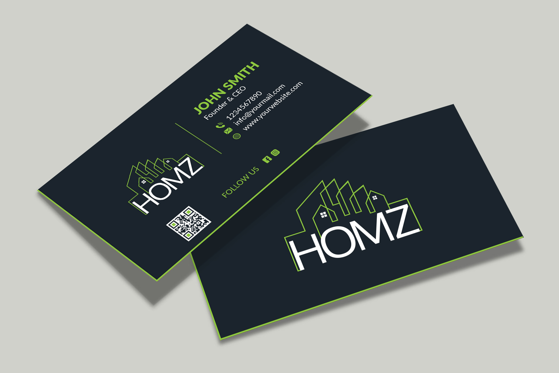 Business Card Design by Musa. A for Homz app | Design #25173047
