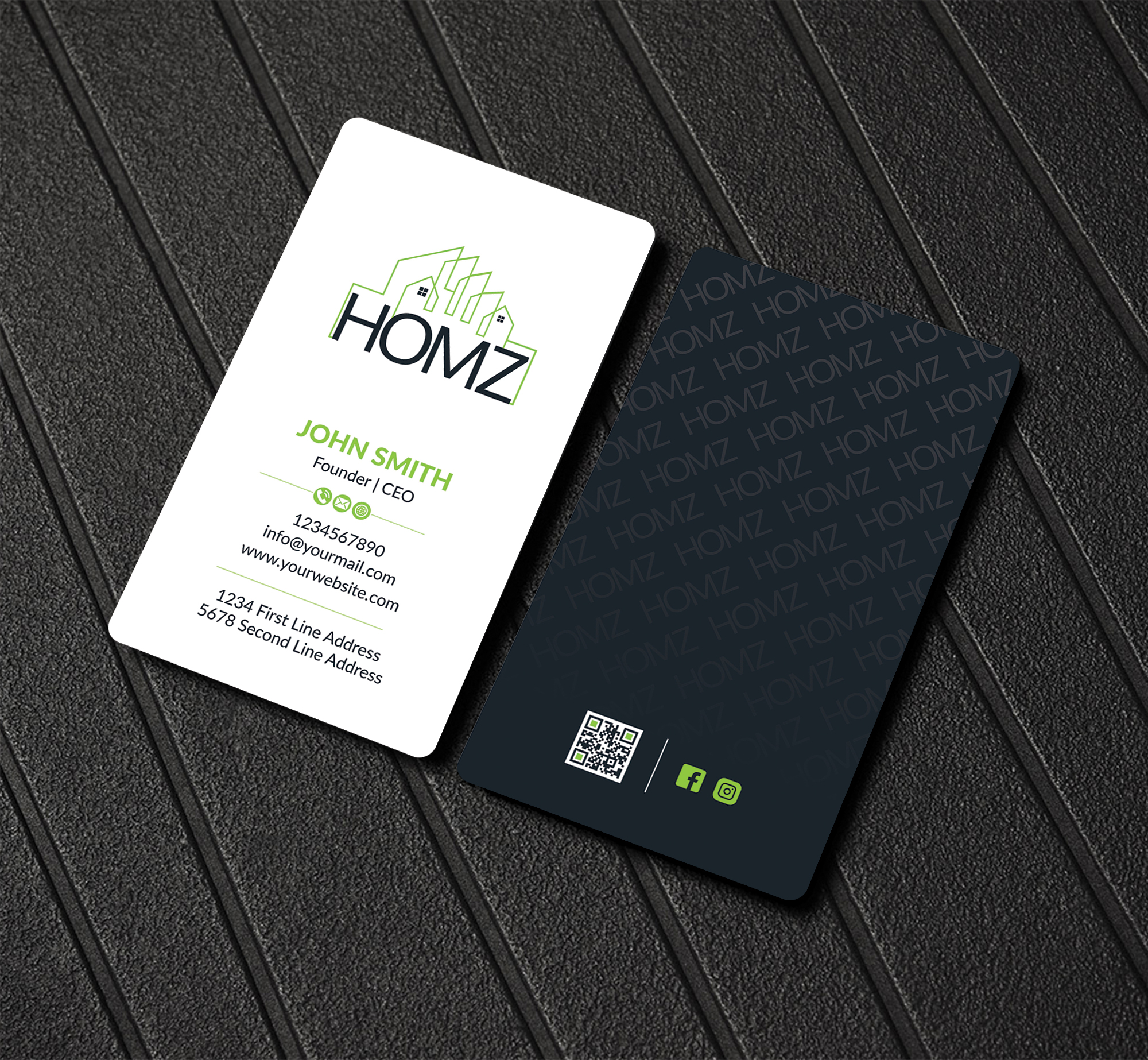 Business Card Design by Musa. A for Homz app | Design #25173048
