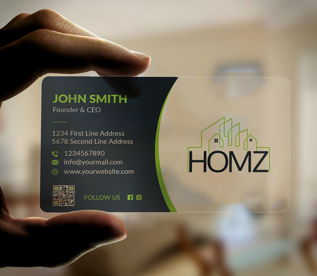 Visitenkarten-Design von Musa. A für Homz app | Design #25173049