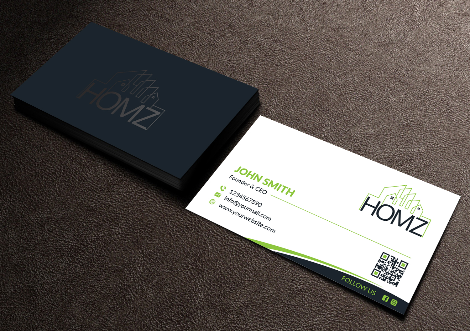 Business Card Design by Musa. A for Homz app | Design #25173050