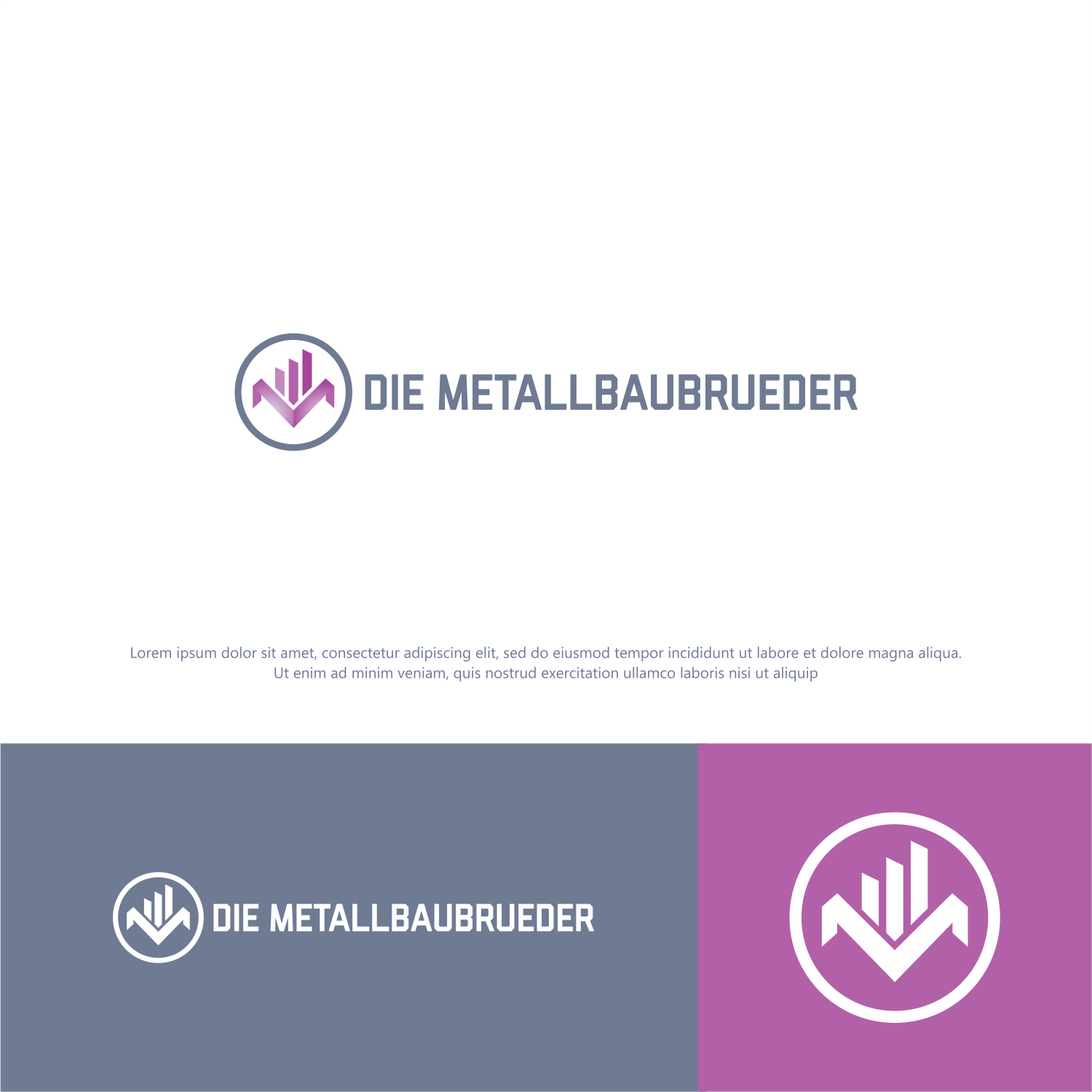 Logo Design by ThiagoB for Die Metallbaubrüder | Design #25140396