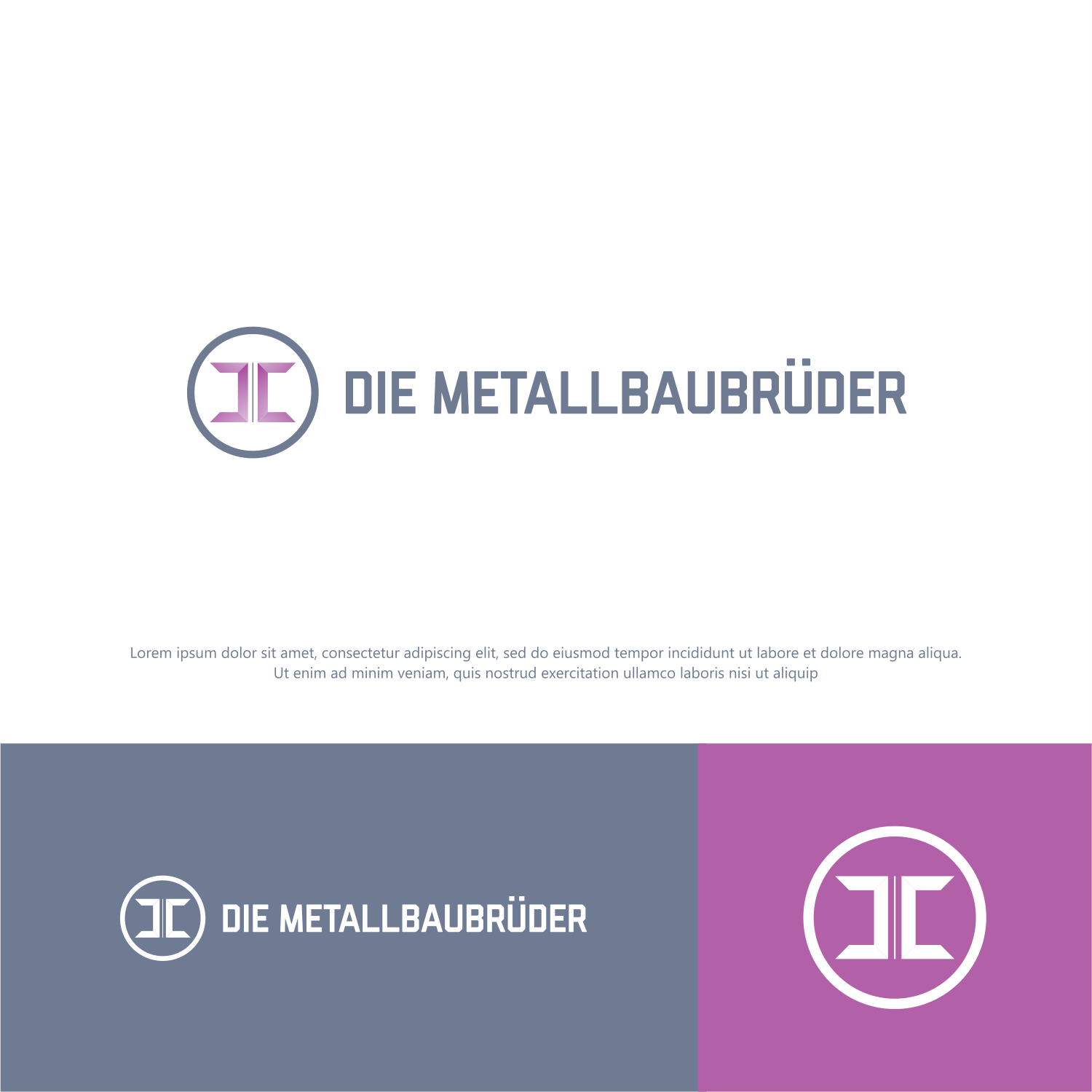 Diseño de Logo por ThiagoB para Die Metallbaubrüder | Diseño #25165831