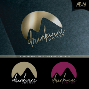 Drinkwine Homes | Logo Design by Atum Kreative™
