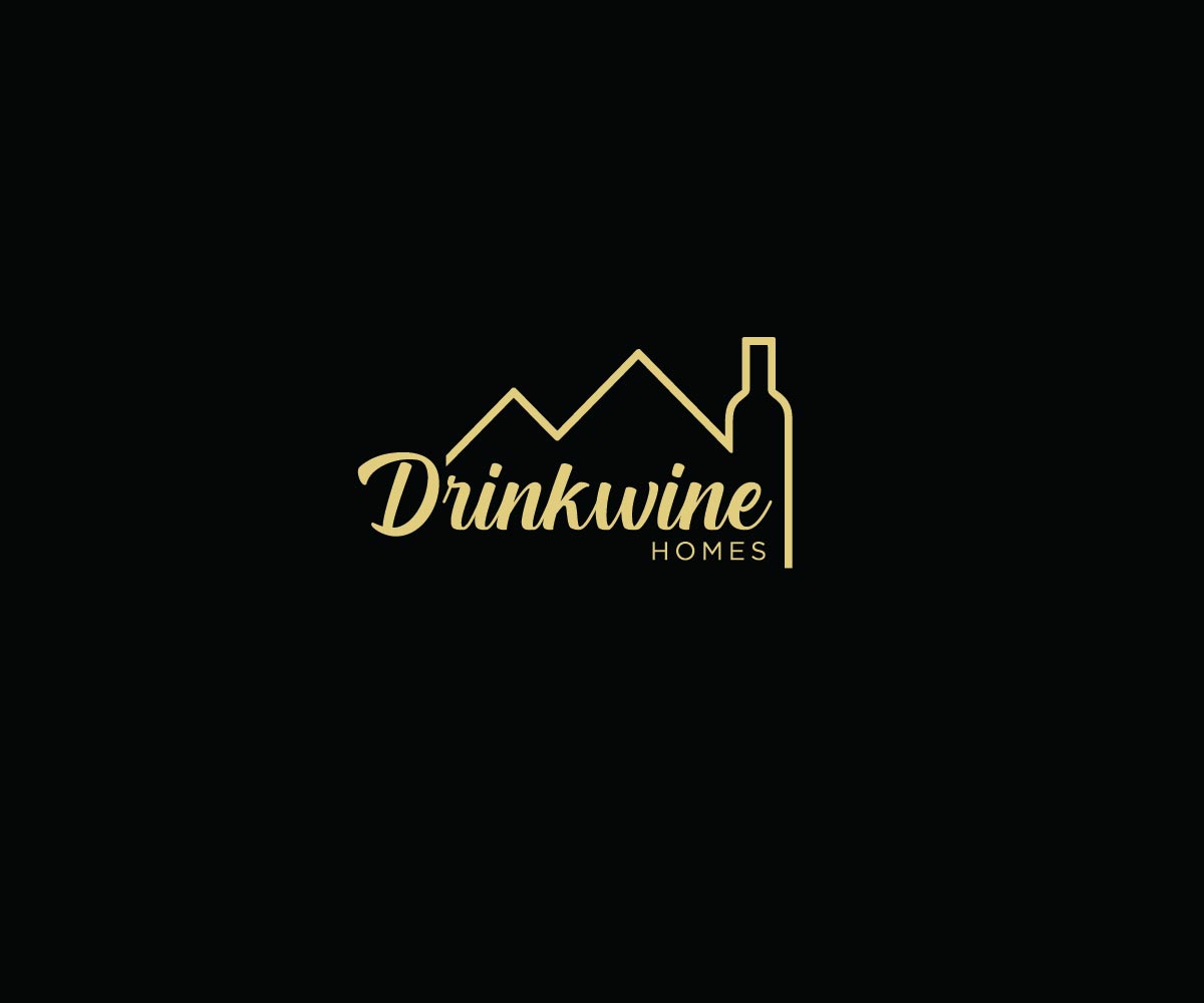 Bold, Serious, Real Estate Logo Design for Drinkwine Homes by GreenLamp Design 25315925