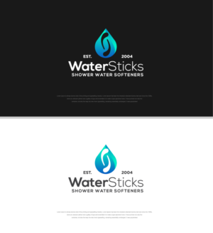 WaterSticks - Shower Water Softeners - EST 2004 | Logo Design by sushsharma99