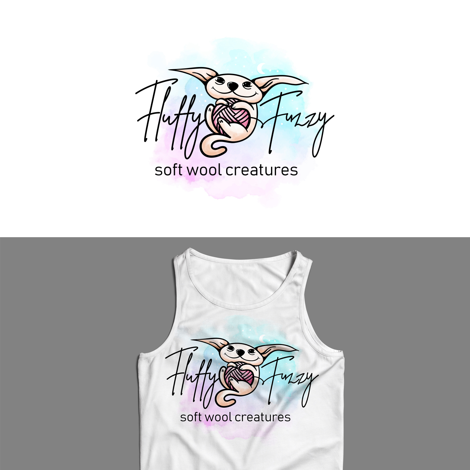 Logo Design by GenArt for Fluffy Fuzzy | Design #25223636