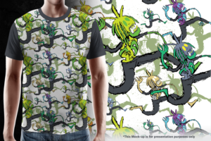 Shrub pattern | Diseño de Camiseta por gekgrfx