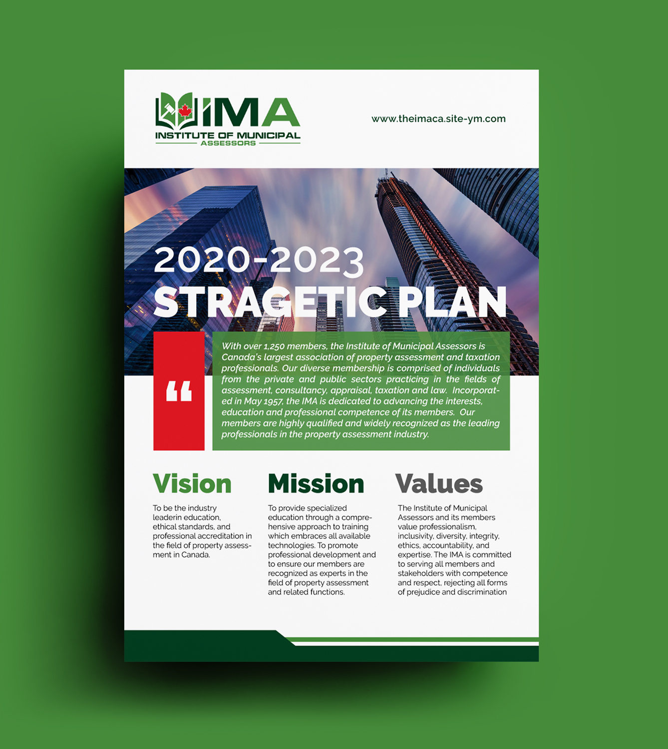 Diseño Gráfico por JK18 para The Institute of Municipal Assessors | Diseño #25155409
