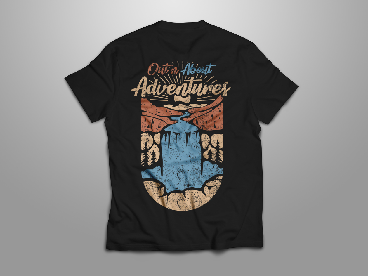 T-shirt Design by Bear Studio for Out n About Adventures | Design #25147294
