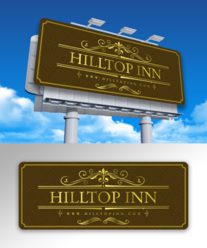 new signage design for budget motel - Hilltop Inn  | Signage Design by ecorokerz