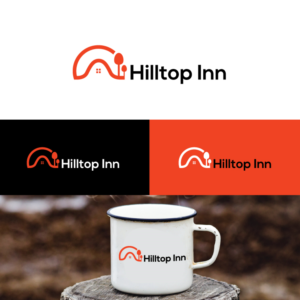 new signage design for budget motel - Hilltop Inn  | Signage Design by FourtuneDesign