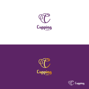 Cupping.com (formal logo) and another informal logo without the .com | Diseño de Logo por Grapi