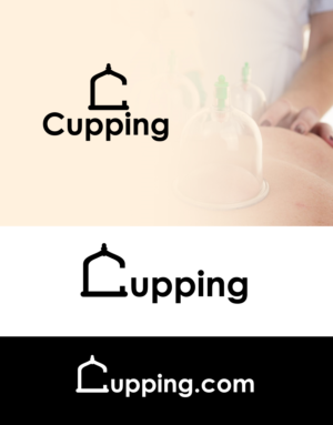 Cupping.com (formal logo) and another informal logo without the .com | Diseño de Logo por Aldan Design