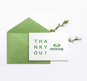 THANK YOU CARD FOR E-COMMERCE PPE BUSINESS  | Postkarten-Design von madrebonita
