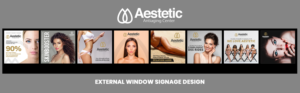 External Window Signage Design – Antiaging Center | Grafik-Design von SAI DESIGNS