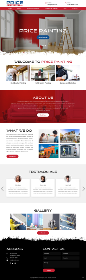 Web Design by pb for this project | Design #25165437