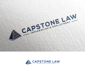 CAPSTONE LAW -- Immigration & Employment / (include symbol of pyramid, with capstone emphasis) | Logo-Design von step forward 2