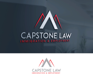 CAPSTONE LAW -- Immigration & Employment / (include symbol of pyramid, with capstone emphasis) | Logo Design by GoodTimes$$$