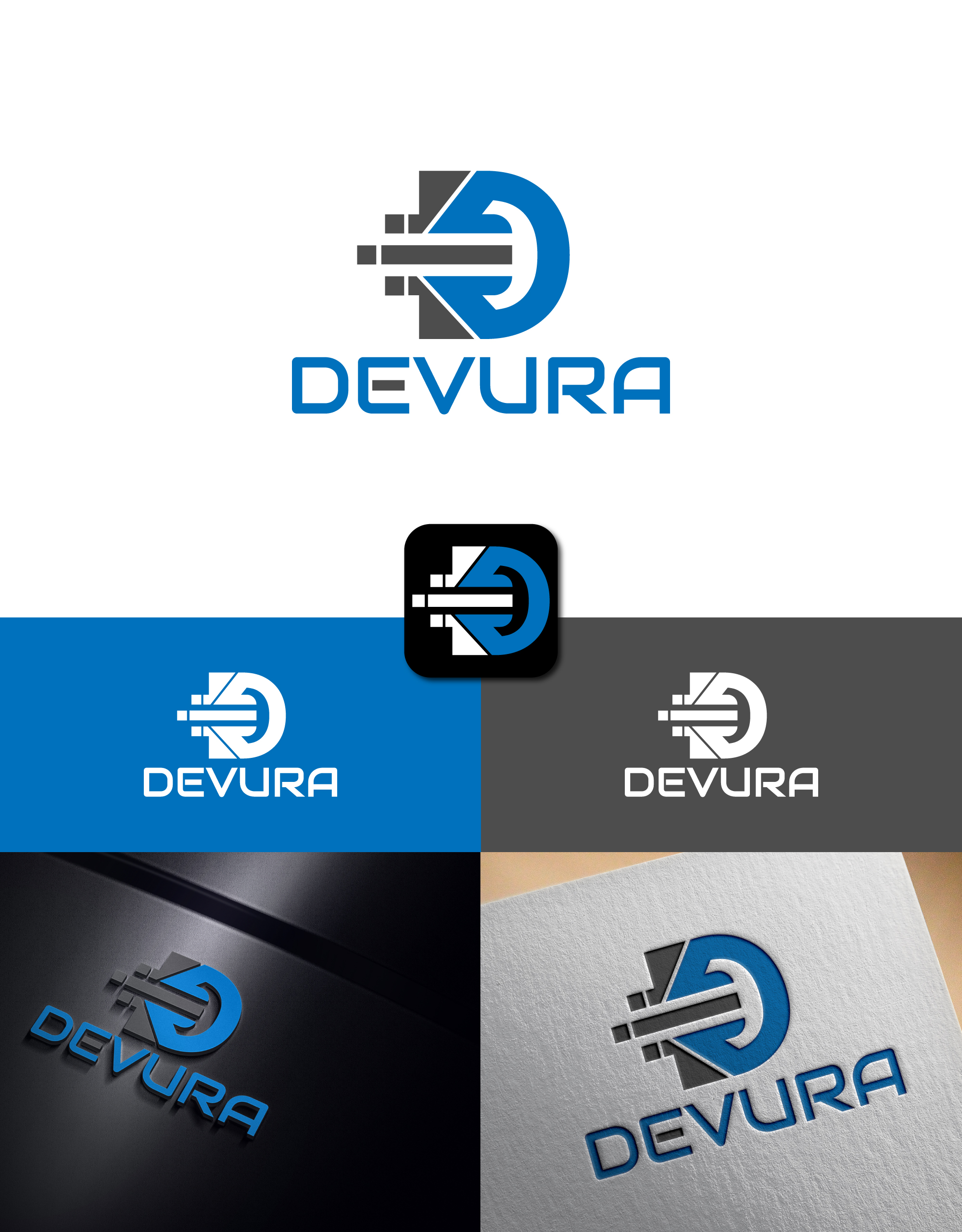 Logo Design by Tonmoyy for DEVURA | Design #25194491