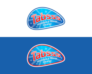 Tabsss.  (this is the brand and under it :) Window & Mirror Cleaner  | Logo Design by ACK Design