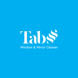 Tabsss.  (this is the brand and under it :) Window & Mirror Cleaner  | Logo Design by Gustiart