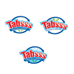 Tabsss.  (this is the brand and under it :) Window & Mirror Cleaner  | Logo Design by sankar999