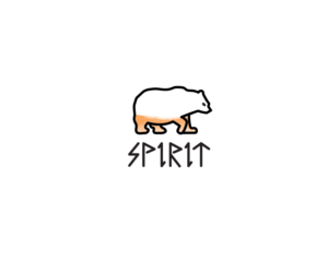 We would like the title of our organization represented very simply somewhere around the bear outline:  Supporting Psychosis Innovation through Research, Implementation, & Training | Logo Design by Buck Tornado